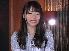 Japanese chick enjoys while giving a blowjob in POV - Tsubomi