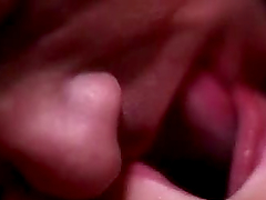 Super hot close up video with a girl sucking a cock