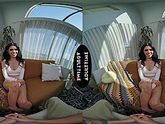 Brunette latina Harley Haze fucks with her boyfriend Oliver Davis