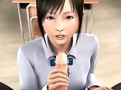Sweet animated tasting a cock