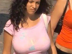 Hunting on some busty babes on the streets