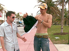 Nasty gays Tony Douglas and Kurt Wild enjoy rear banging on a beach