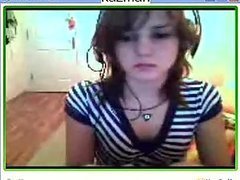 Innocent Looking Turkish Teen Strips In Front Of A Webcam