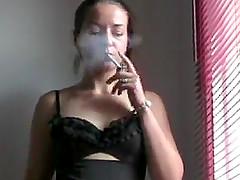 Her hot smoking lines in nude fun
