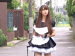 Naughty Asian maid endures an erotic gang bang hardcore
