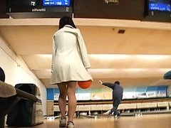 Saki Tsuji boobs exposed at the bowling alley and groped