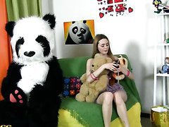 Panda Teddy Fucking A Very Tight And Horny Girl