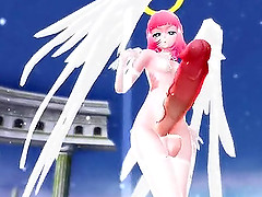 Huge cock redhead 3D anime shemale dancing