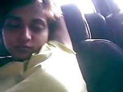 Sexy Indian MILF Taking a Nap in a Car