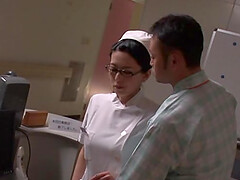 Sexy Asian nurse gets talked into banging with a naughty patient