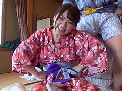 Busty Asian wife Mochida Shiori spreads her legs to be fucked
