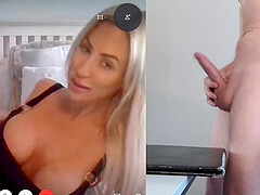Ember reigns, the busty austrian, in a sensual webcam show