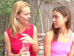 Mandy More and Brenda James in hot lesbian action