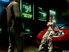 The access code is my pussy. Cyberpunk fuck with sexy busty babe