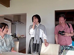 Japanese hotwives on an onsen vacation like no other