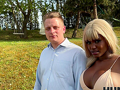 Charlie Dean and Lexi Luv enjoy outdoor cuckold fun under the sun