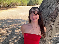 Remi Raw wraps her lips around a big dick