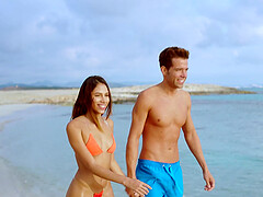Sultry Brunettes Bask in Beachy Delights: Alberto & Baby's Naughty Reality Adventure