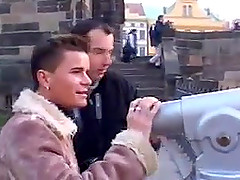 Cute European guys film each other sucking dick and fucking