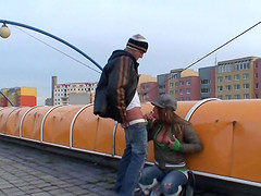 Horny damsel gets screwed hardcore at the railway station