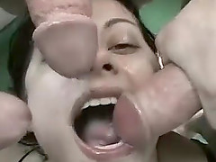 Cute horny german teens first extreme bukkake gangbang fuck orgy