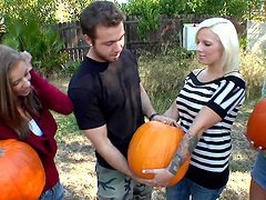 Halloween Orgy With very Horny Teens