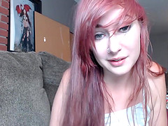 A Attractive Redhead Teen Is Having Fun By Herself