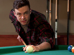 Game of pool with gay dudes ends with both of them scoring