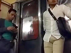 In hunk masturbation gay in public a public transport