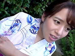 Standing doggy after rough blowjob is a wish of Mishima Natsuko